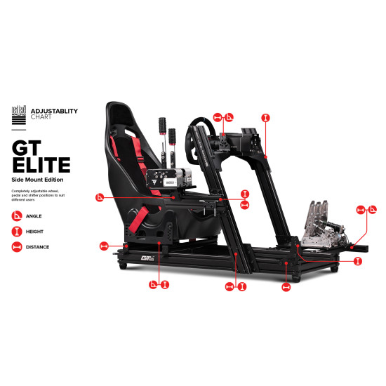 Next Level Racing GTElite Front- & Seiten-Halterung Chassis