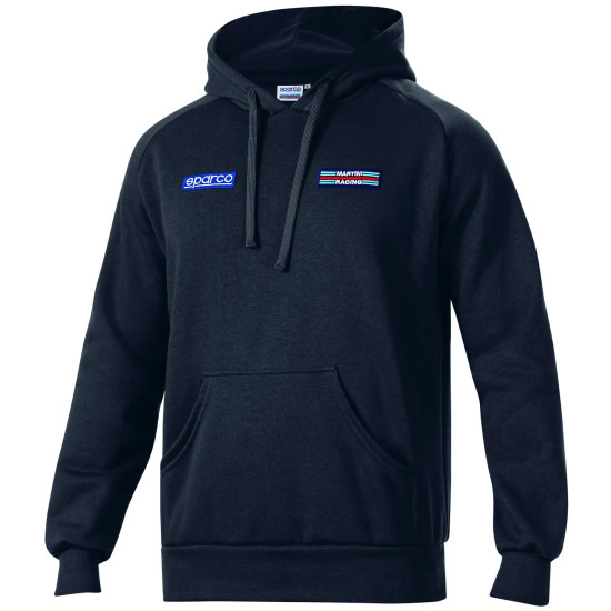 Herren Hoodie Big Stripes Martini Racing - Schwarz