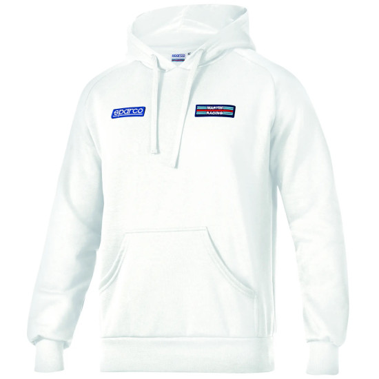 Herren Hoodie Big Stripes Martini Racing - Weiß
