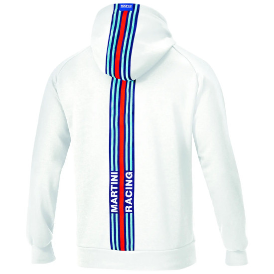 Herren Hoodie Big Stripes Martini Racing - Weiß