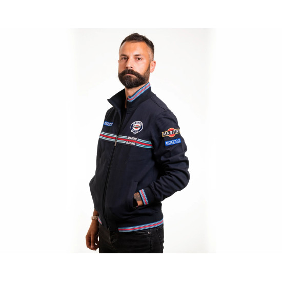 Herren Full Zip Sweatshirt Martini Racing - Schwarz