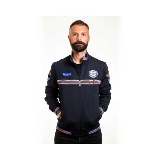 Herren Full Zip Sweatshirt Martini Racing - Schwarz