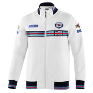 Herren Full Zip Sweatshirt Martini Racing - Weiß