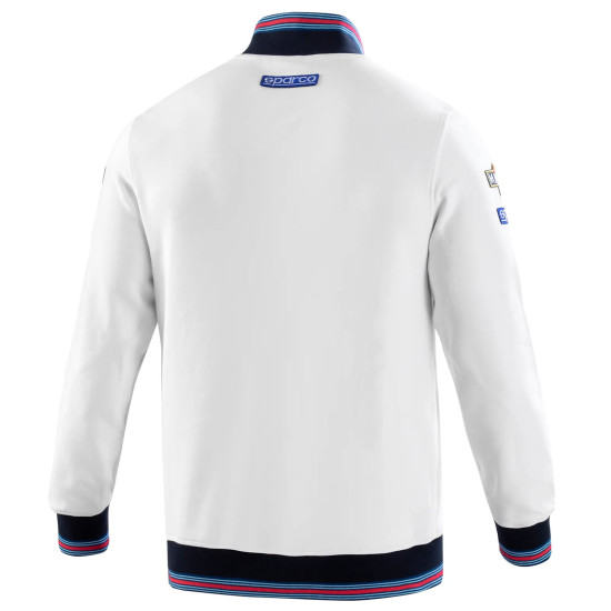 Herren Full Zip Sweatshirt Martini Racing - Weiß
