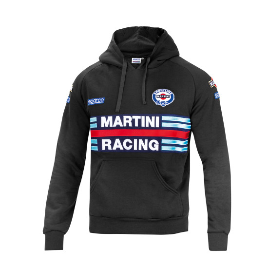 Herren Hoodie Sparco Martini Racing - Schwarz
