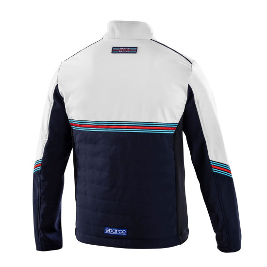Herren Softshell Martini Racing Jacke - Weiß & Navy Blau