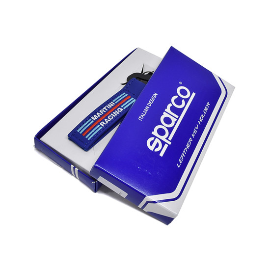 Sparco Martini Racing Leder Schlüsselhalter
