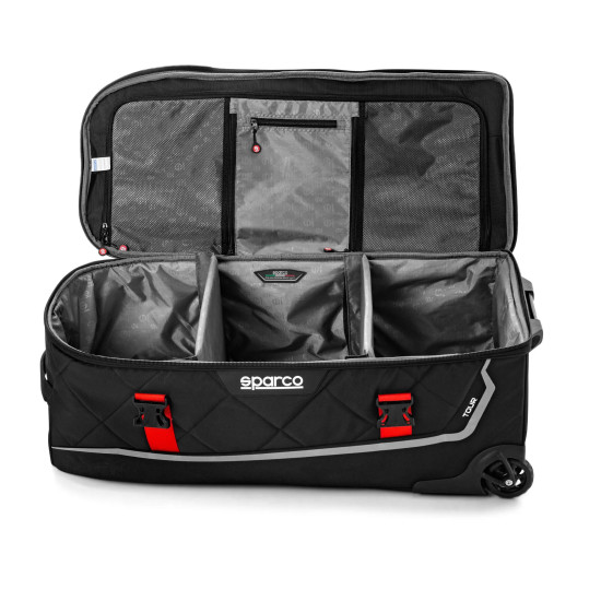 Sparco Tour Trolley Tasche - Schwarz & Rot