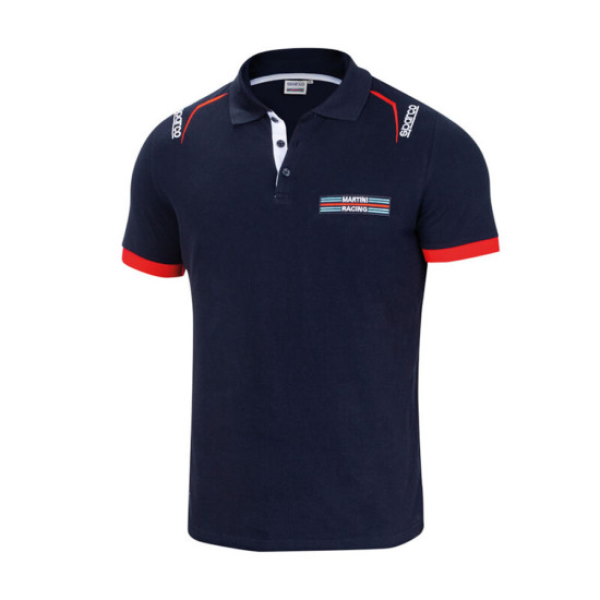 Herren Polo Stickereien Martini Racing - Navy Blau