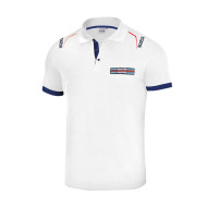 Herren Polo Stickereien Martini Racing - Weiß