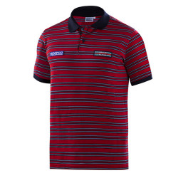 Herren Polo Gestreift Martini Racing - Rot