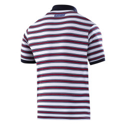 Herren Polo Gestreift Martini Racing - Weiß