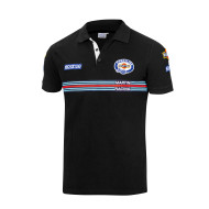 Herren Polo-Shirt Sparco Martini Racing - Schwarz