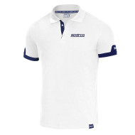Herren Kurzarm Polo-Shirt Sparco Polo Corporate - Weiß