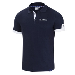 Herren Kurzarm Polo-Shirt Sparco Polo Corporate - Blau Marine