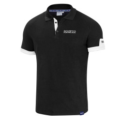 Herren Kurzarm Polo-Shirt Sparco Polo Corporate - Schwarz