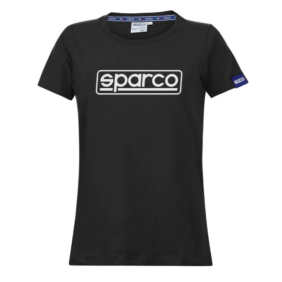 Damen T-Shirt Sparco Frame - Schwarz
