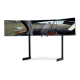 Elite freistehender Triple Monitorständer – Schwarze Edition