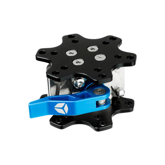 Cube Controls Universal Schnellverschluss Basis Seite Blau