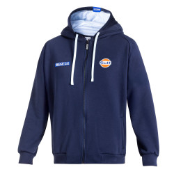 Gulf Kapuzen-Sweatshirt mit durchgehendem Reißverschluss - Navy Blau