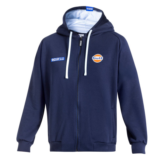 Gulf Kapuzen-Sweatshirt mit durchgehendem Reißverschluss - Navy Blau