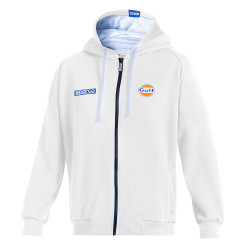 Gulf Kapuzenjacke mit durchgehendem Reißverschluss - Weiß