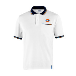 Gulf Polo Piquet Tasche - Weiß