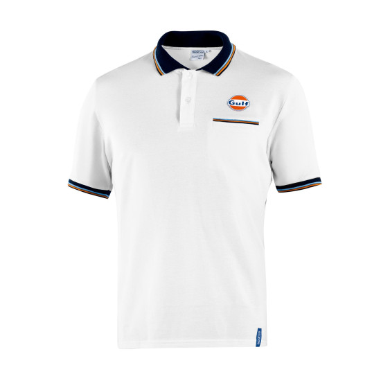 Gulf Polo Piquet Tasche - Weiß