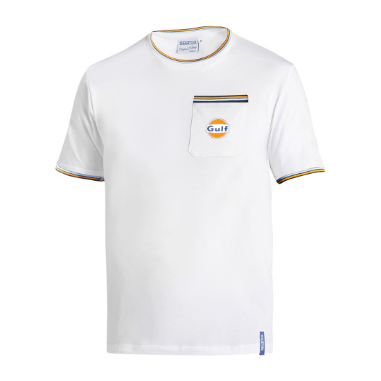 Gulf T-Shirt mit Tasche - Weiß