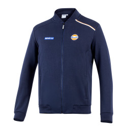 Gulf Sweatshirt mit durchgehendem Reißverschluss - Navy Blau