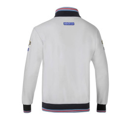 Herren Sweatshirt mit durchgehendem Reißverschluss Martini Racing - Grau