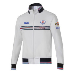 Herren Sweatshirt mit durchgehendem Reißverschluss Martini Racing - Grau