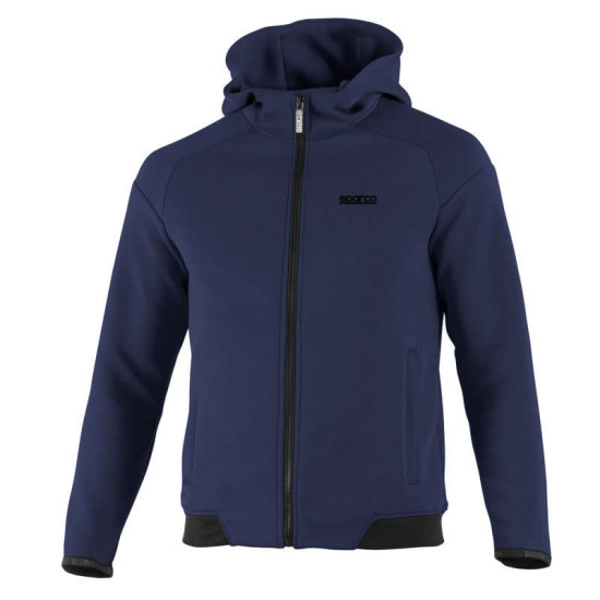 Hooded Full Zip Sweatshirt Sparco - Navy Blau