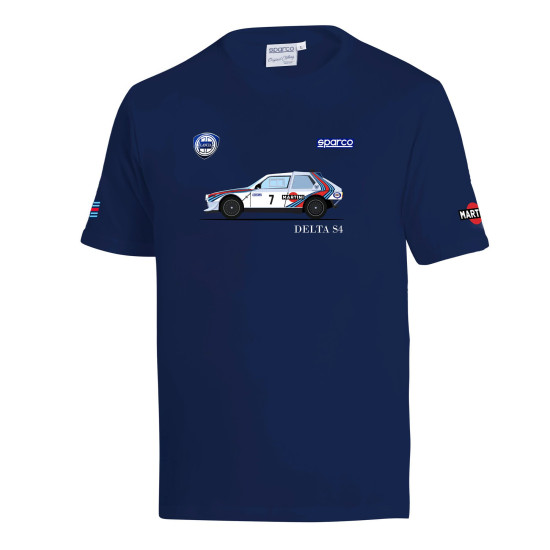 Hoodie Lancia Delta S4 Martini Racing - Marineblau