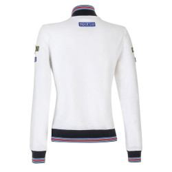 Ladies Sweatshirt mit durchgehendem Reißverschluss - Weiß