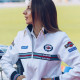 Ladies Sweatshirt mit durchgehendem Reißverschluss - Weiß