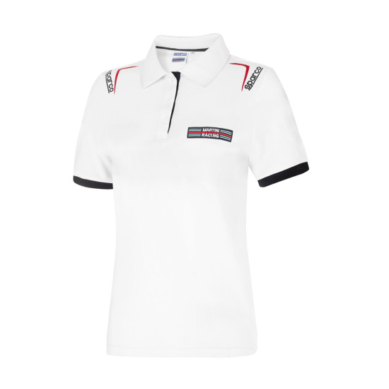 Damen Martini Racing Polo von Sparco - Weiß