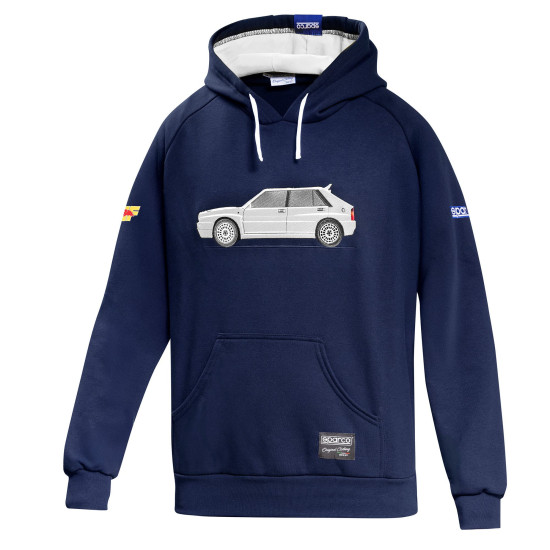 Lancia Delta HF Hoodie - Dunkelblau / Weiß