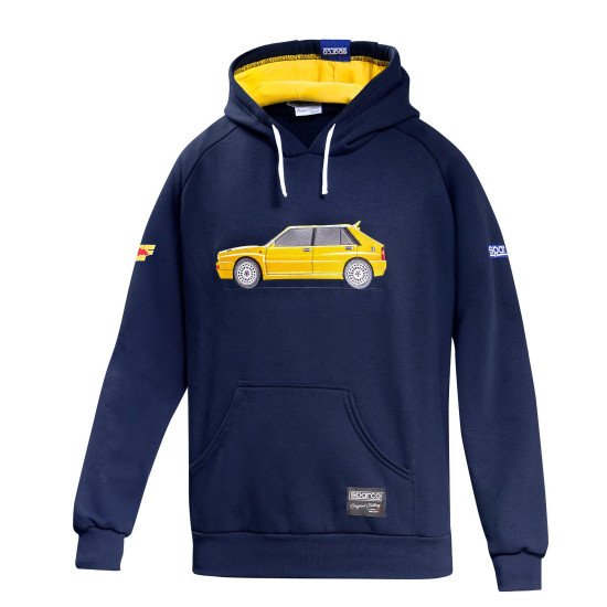 Lancia Delta HF Hoodie - Dunkelblau / Gelb