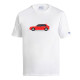 Lancia Delta HF T-Shirt - Weiß / Rot
