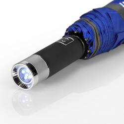 Sparco Klappbarer Regenschirm mit Taschenlampe