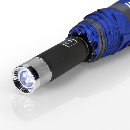 Sparco Klappbarer Regenschirm mit Taschenlampe
