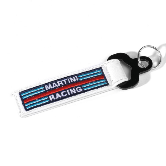 Leder-Schlüsselanhänger Martini Racing - Weiß