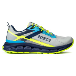 Sparco S-Pike Turini - Silber / Blau Marine / Fluo Limette
