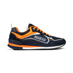 Sparco S-Road Schuhe - Marineblau / Fluoreszierend Orange