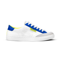 Sparco S-Time Schuhe - Weiß / Blau / Fluo Gelb
