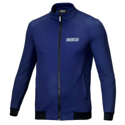 Sparco Sweatshirt mit durchgehendem Reißverschluss Subly - Navy Blau