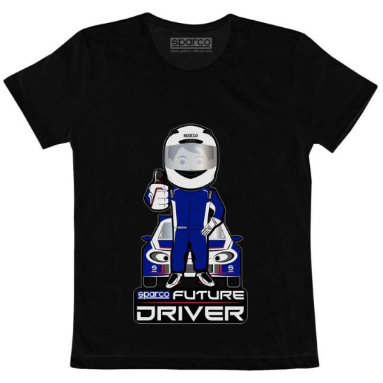 T-Shirt Future Racer von Sparco - Schwarz