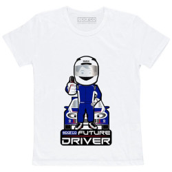 T-Shirt Future Racer von Sparco - Weiß