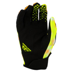 Fly Racing Kinetic Blur Handschuhe - Weiß / Hi-Vis / Orange